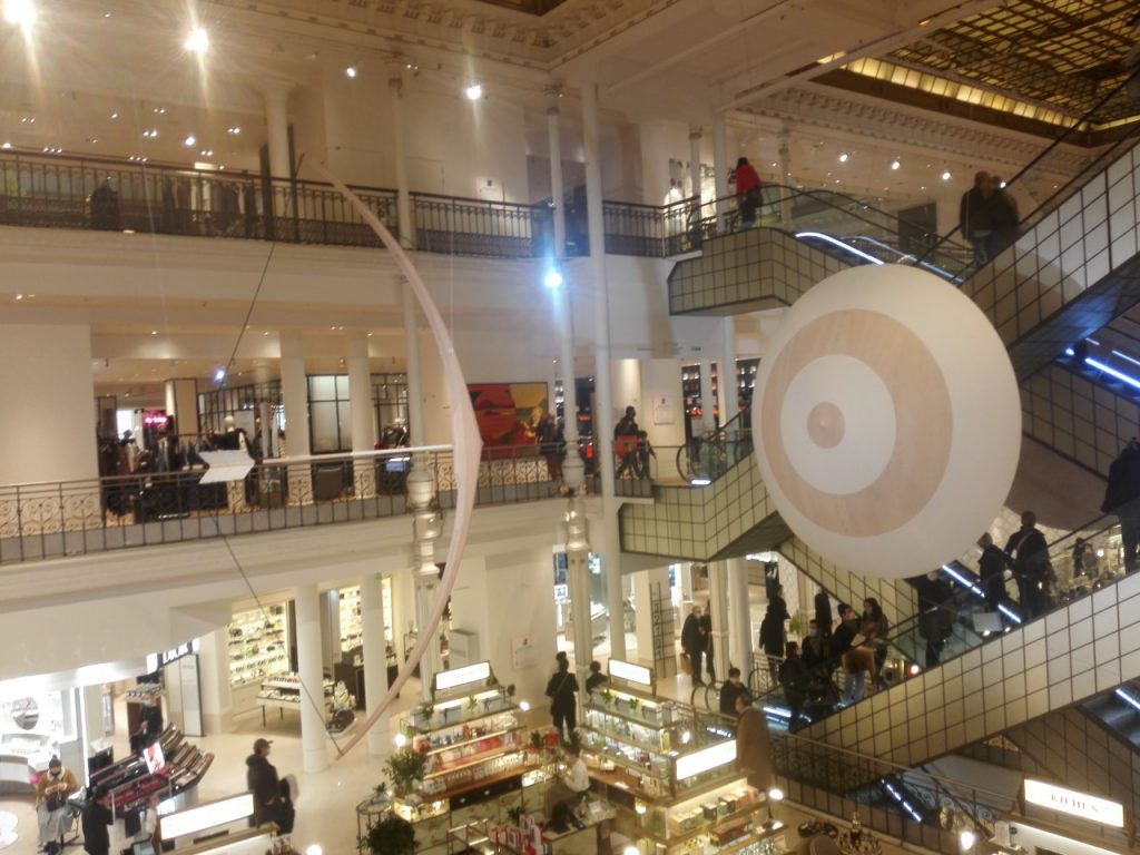 Paris, France - June 24, 2017: Le Bon Marche, the interior of the